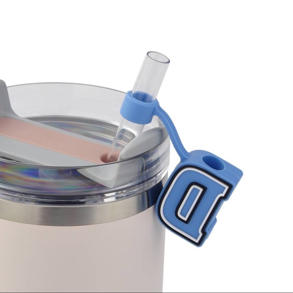 NWT Target Bullseye Playground Monogram "D” Straw Topper in Blue - Picture 4 of 4